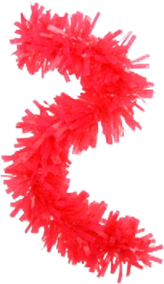 PVC slinger/guirlande rood (6mtr) brandvertragend