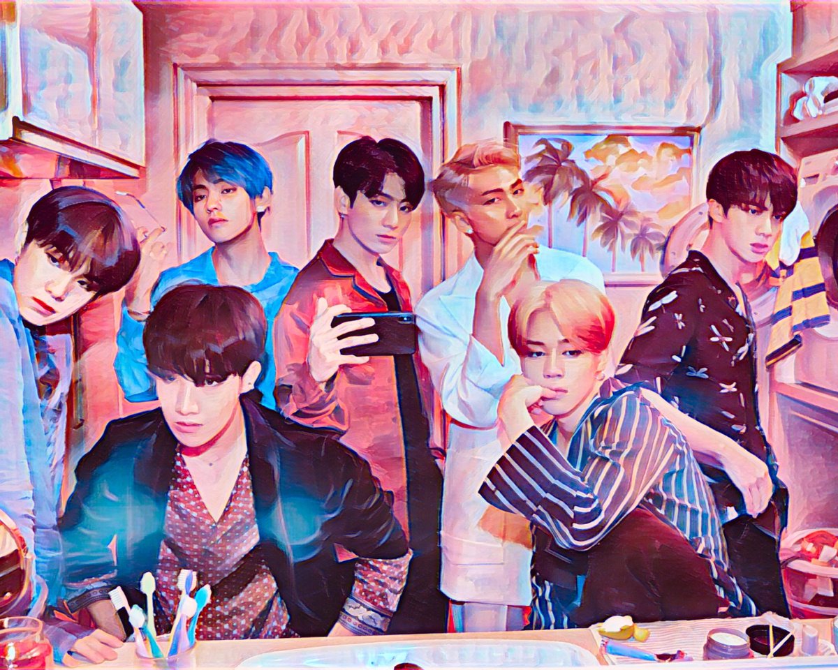 K-POP BTS 1 - Canvas - 70 x 100 cm