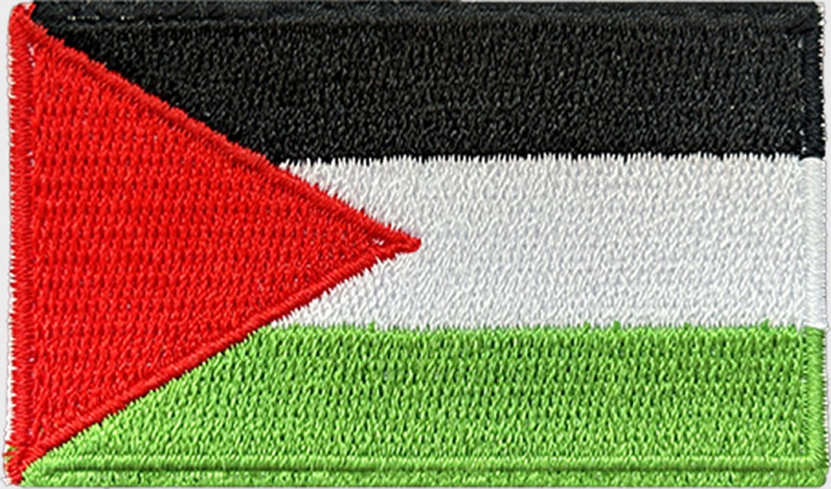 Patchy® – Palestijnse Vlag - Strijkpatch - Strijkapplicatie - Strijkembleem - Badge - Patches