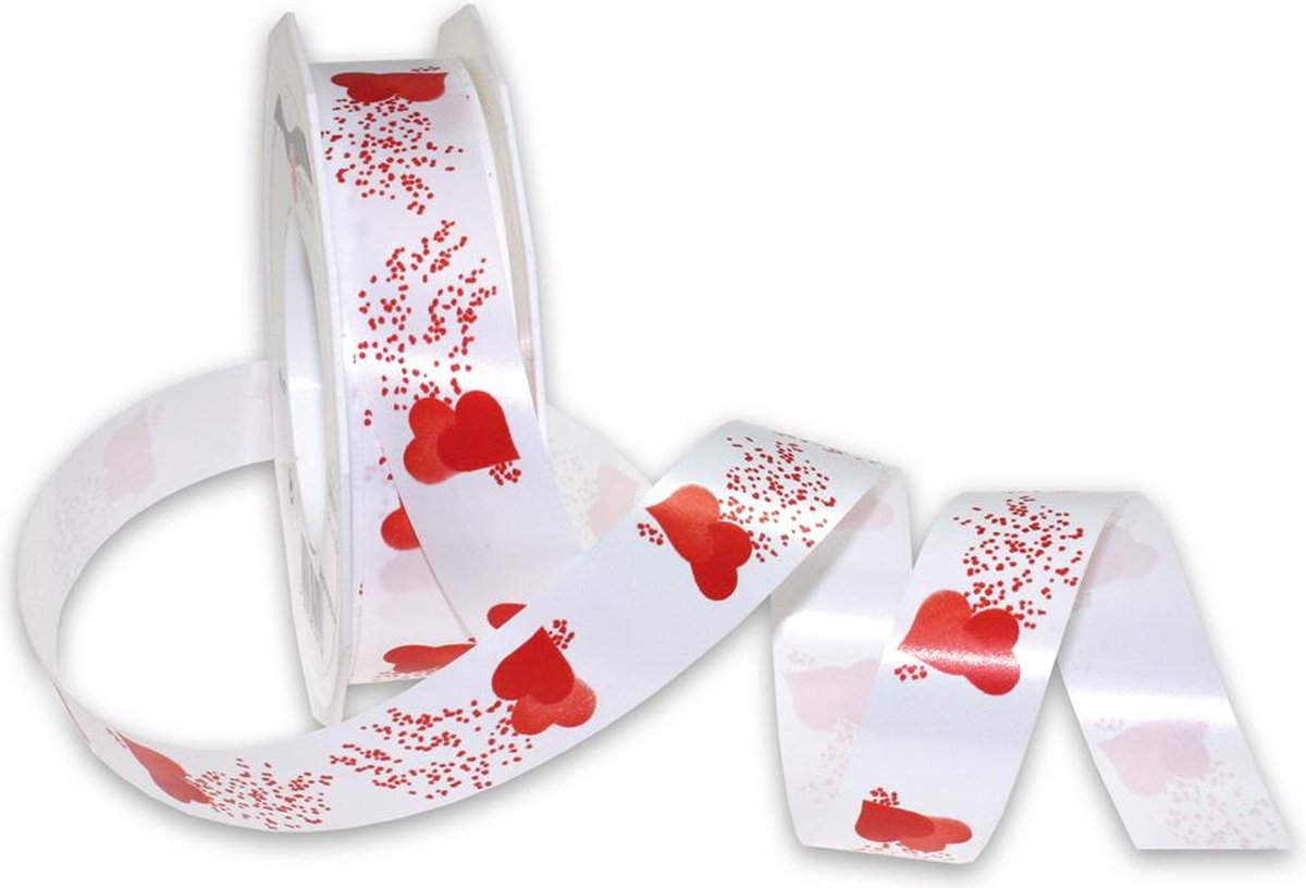 Polyester lint honeymoon  25mm x 50 meter enkelzijdig bedrukt