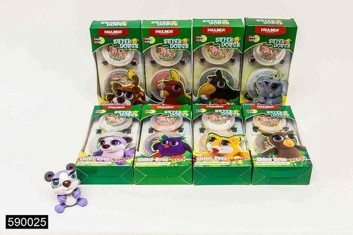   Foamklei wilde dieren 68 gram + accessoires assorti levering