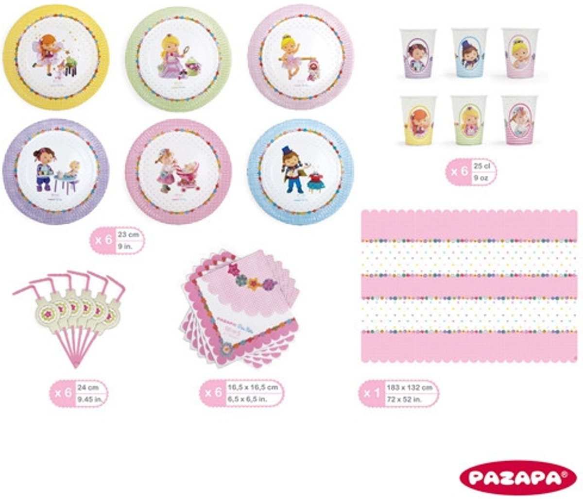 Verjaardagsset klein meisje