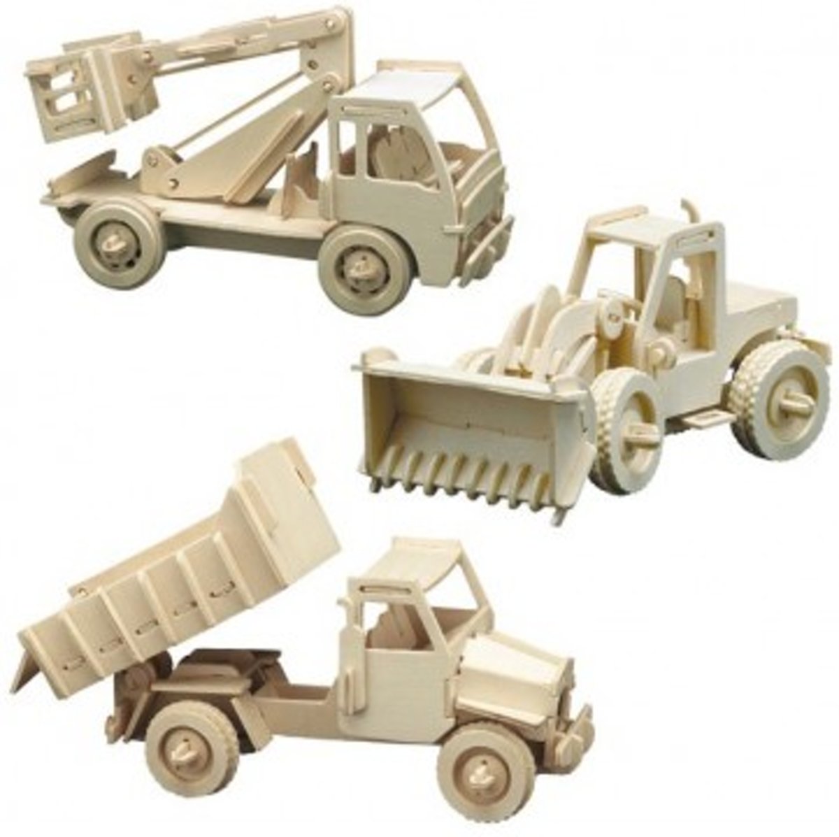   Houten Bouwset Bouw Voertuigen