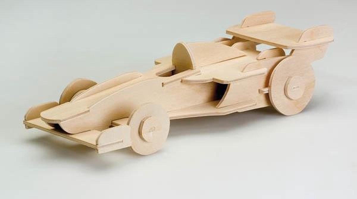 Pebaro Houten bouwpakker formule 1 racewagen, 24 x 9 cm