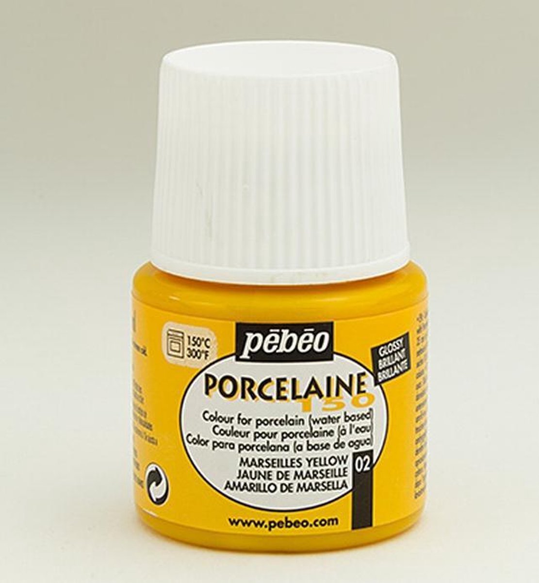 Porseleinverf - 02 Marseille Yellow - Pebeo - 45ml