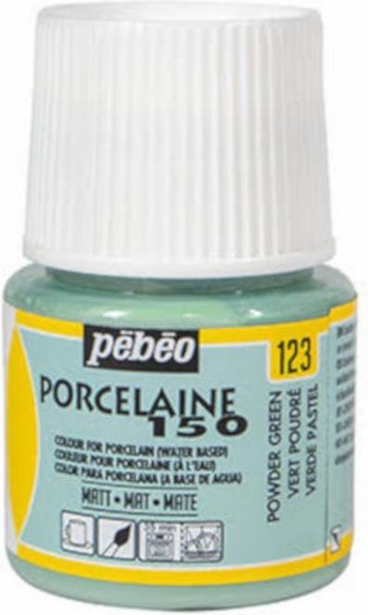 Porseleinverf - 123 Powder Green - Pebeo - 45ml