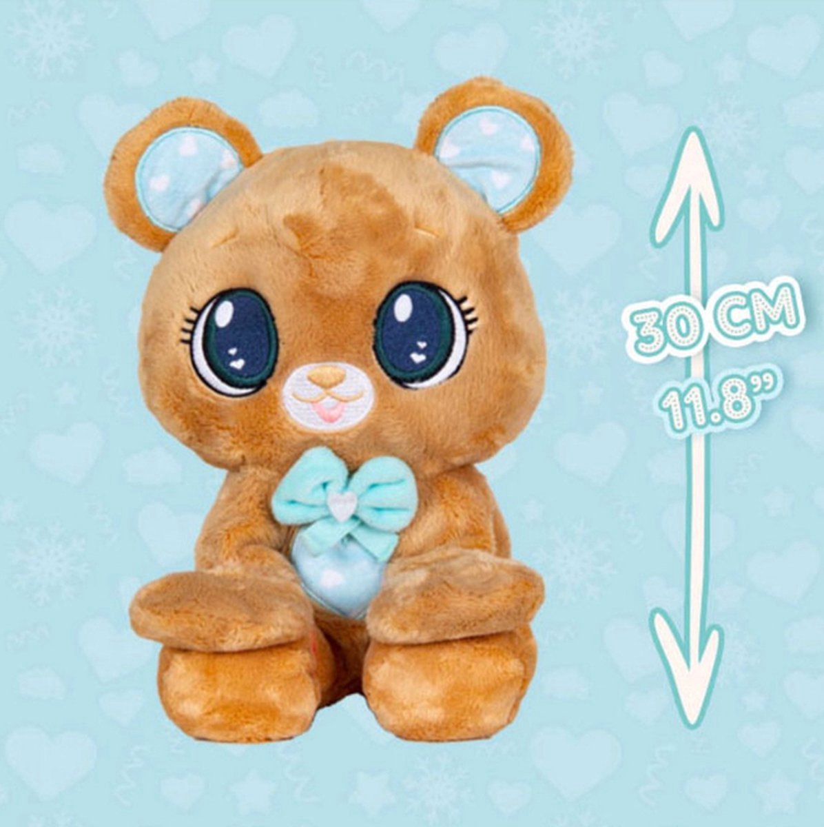 Peekapets Beer Knuffel Pluche, 30cm