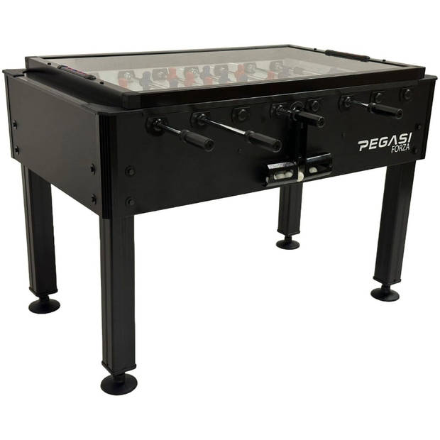 Voetbaltafel Pegasi Forza Pro Black Glasplaat