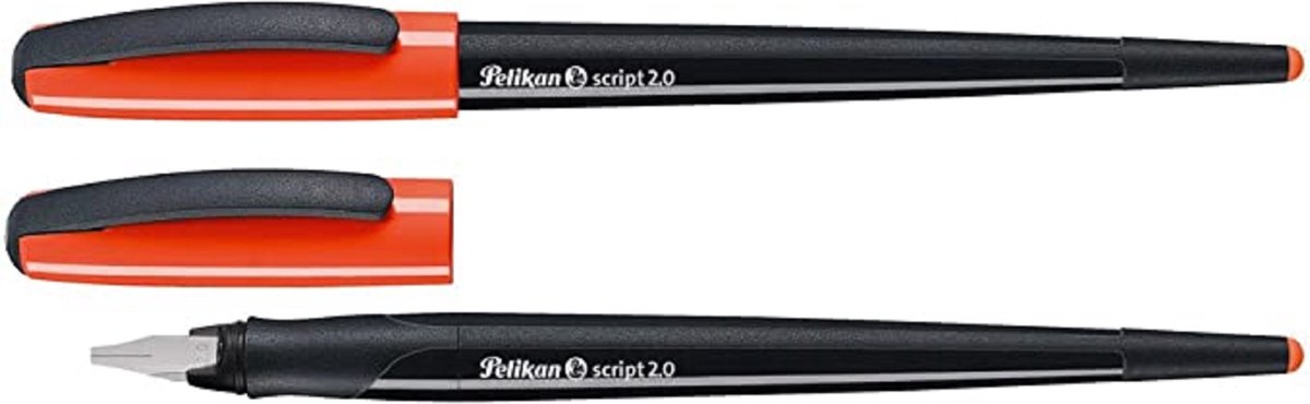 Pelikan -  1.0mm Kalligrafie Script Vulpen 2.0mm - Rood