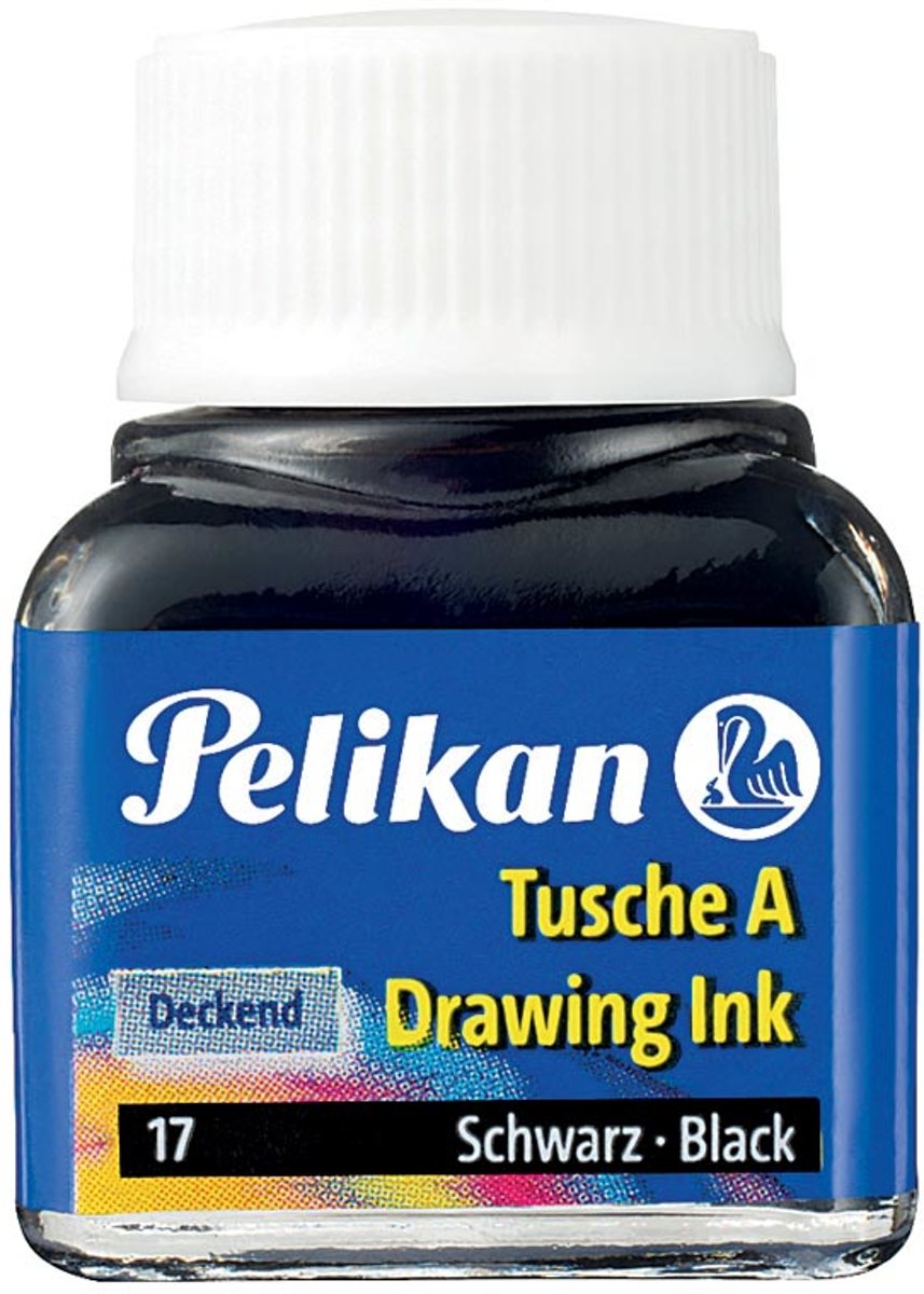   Oost-Indische inkt zwart flesje van 10 ml