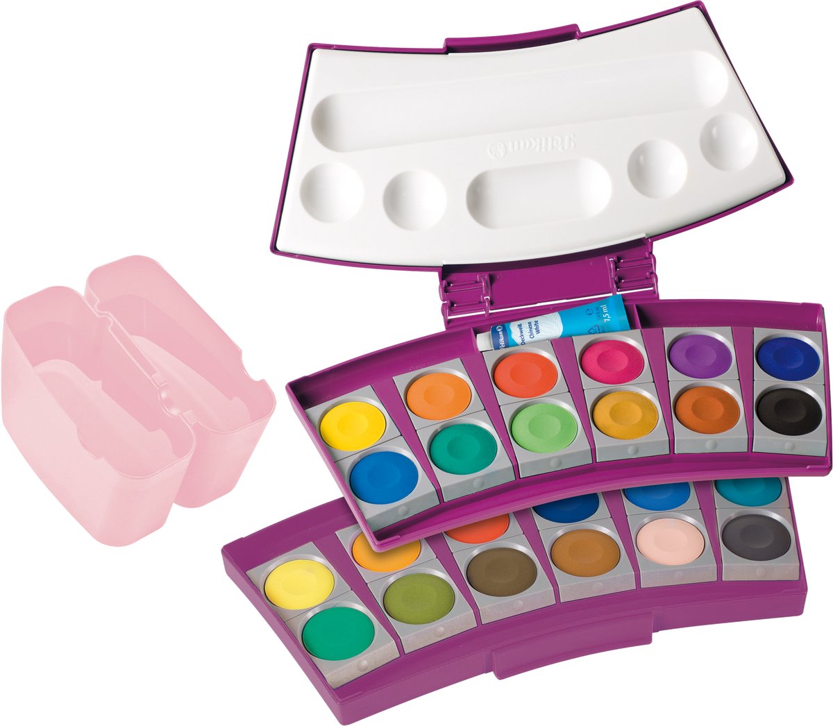 Pelikan dekverfdoos ProColor berry/roze - 24 kleuren