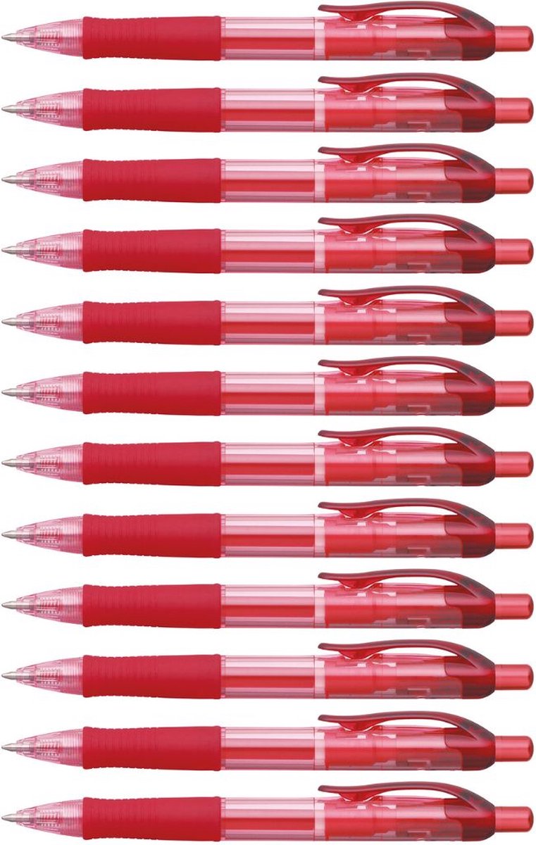 Penac Gelpen - FX-7 - Rood - 0.7 mm - Rood Inkt Gelpen - 12 stuks