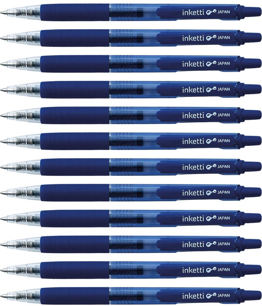 Penac Inketti - Gel-ink balpen - 0.7mm - Blauw - 12 Pack