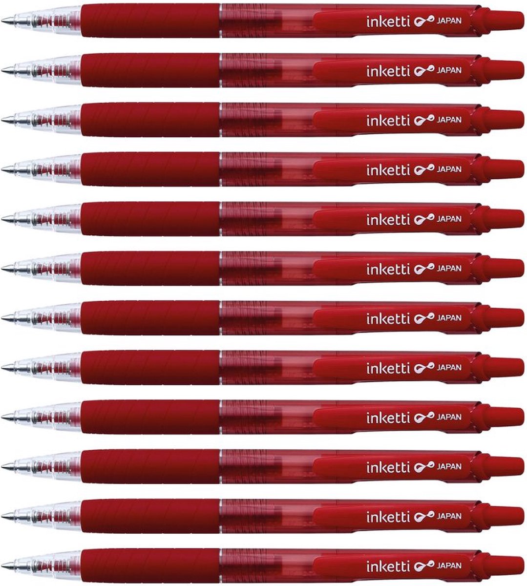 Penac Inketti - Gelpen - 0.7mm - Rood - 12 Pack