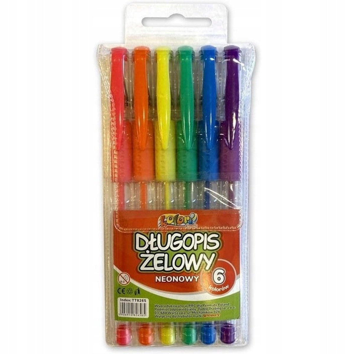 Penmate Neon gelpenset - 6 levendige kleuren