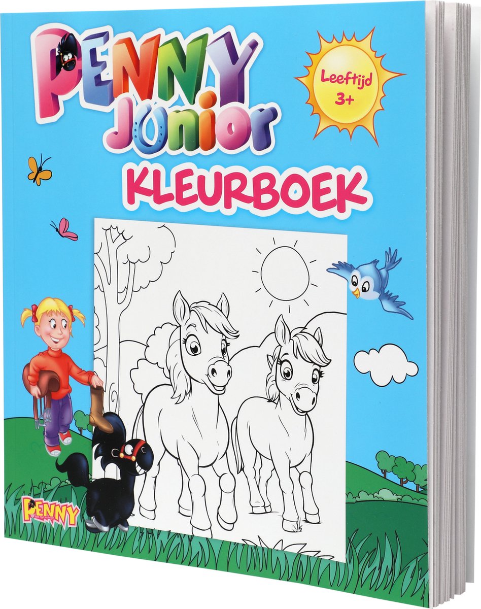 Penny Paarden Kleurboek JUNIOR - Kleurboek met Paarden - Tekenboek - Tekenen - Paard - Paarden Spullen - Pony - Veulen