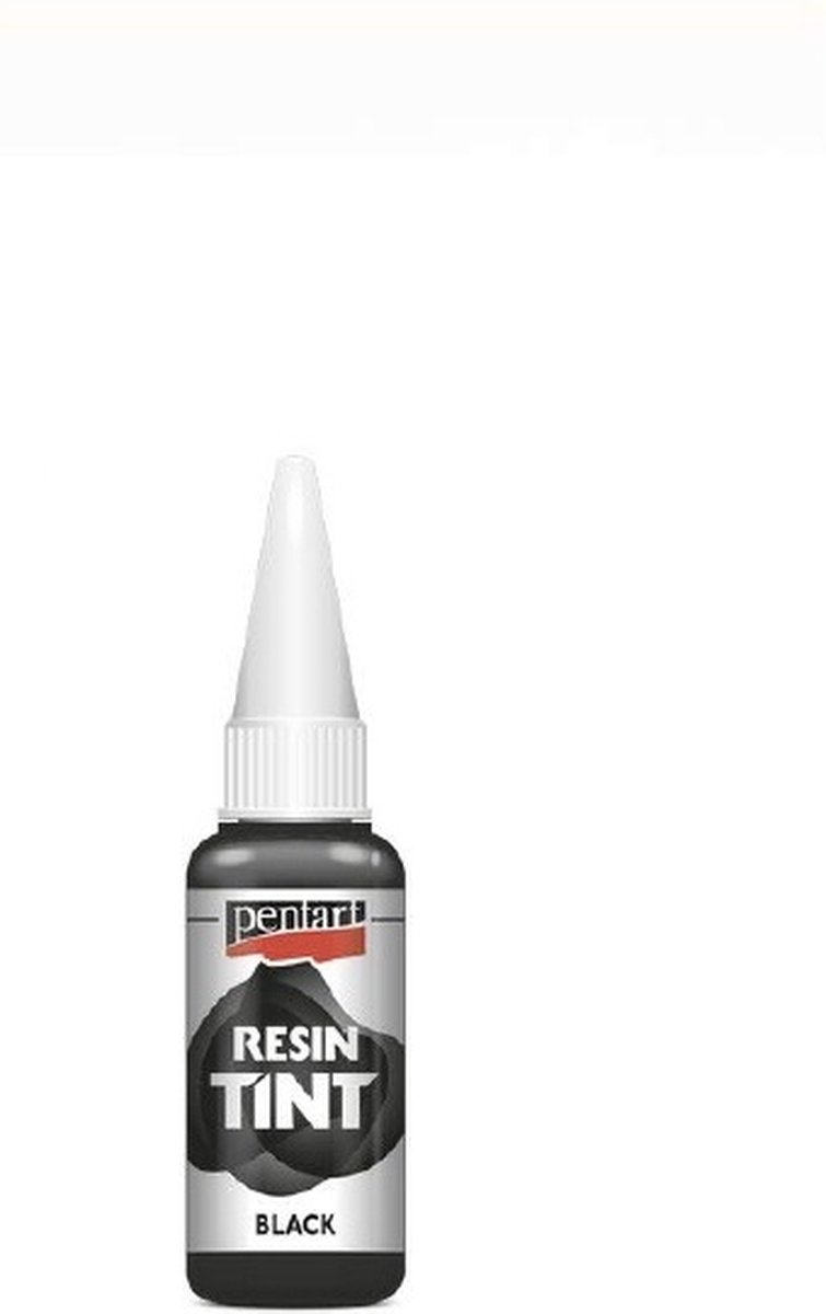 Pentart Resin Tint zwart - hoogwaardige harskleurstof 20 ml voor epoxy.