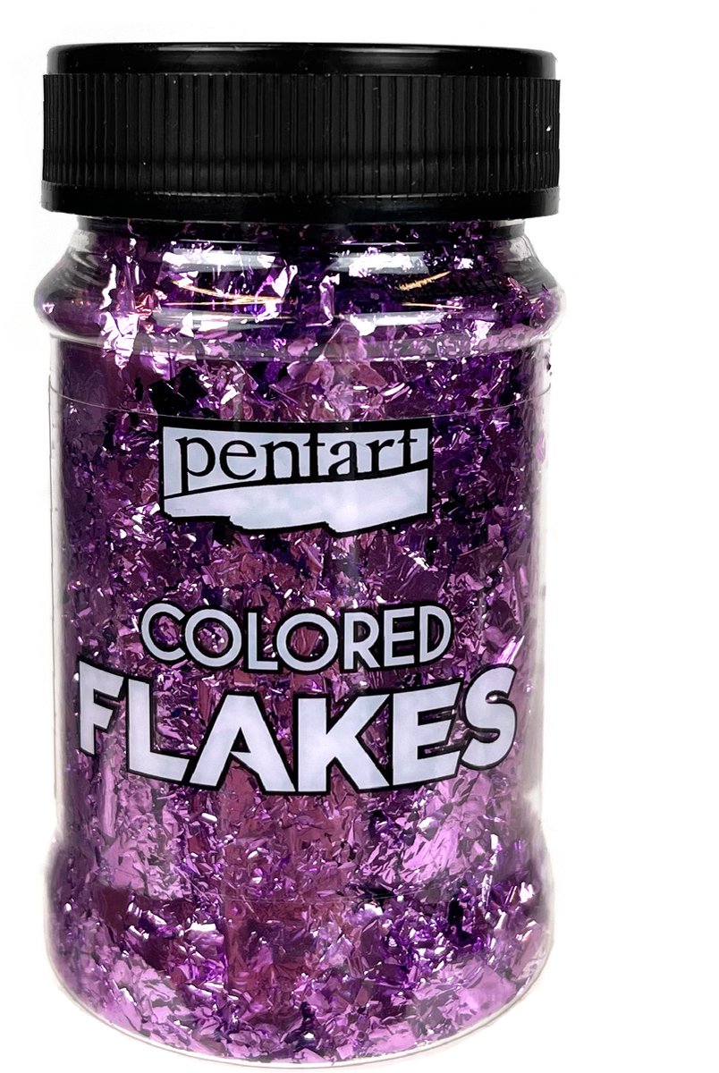 Pentart folievlokken lichtpaars 100ml decoratie knutselmateriaal.