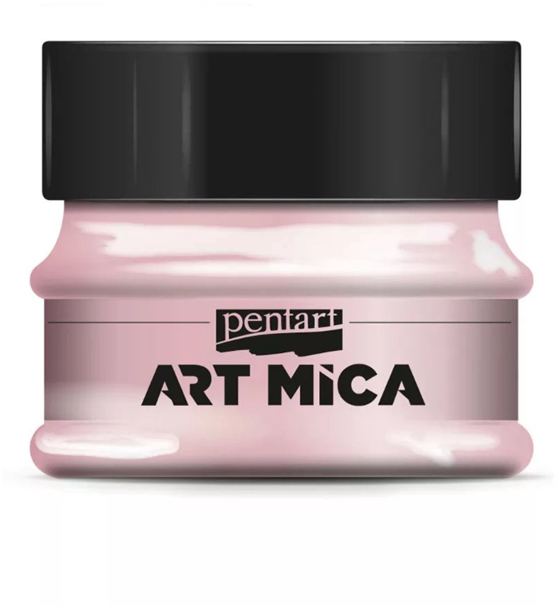 Pentart mica pigment poeder Peach Rose 9gr - creatieve glanspoeder.