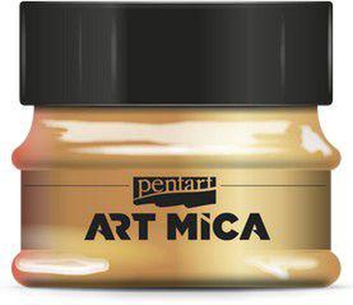 Pentart mica pigment poeder oranje 9gr - creatieve glanspoeder.