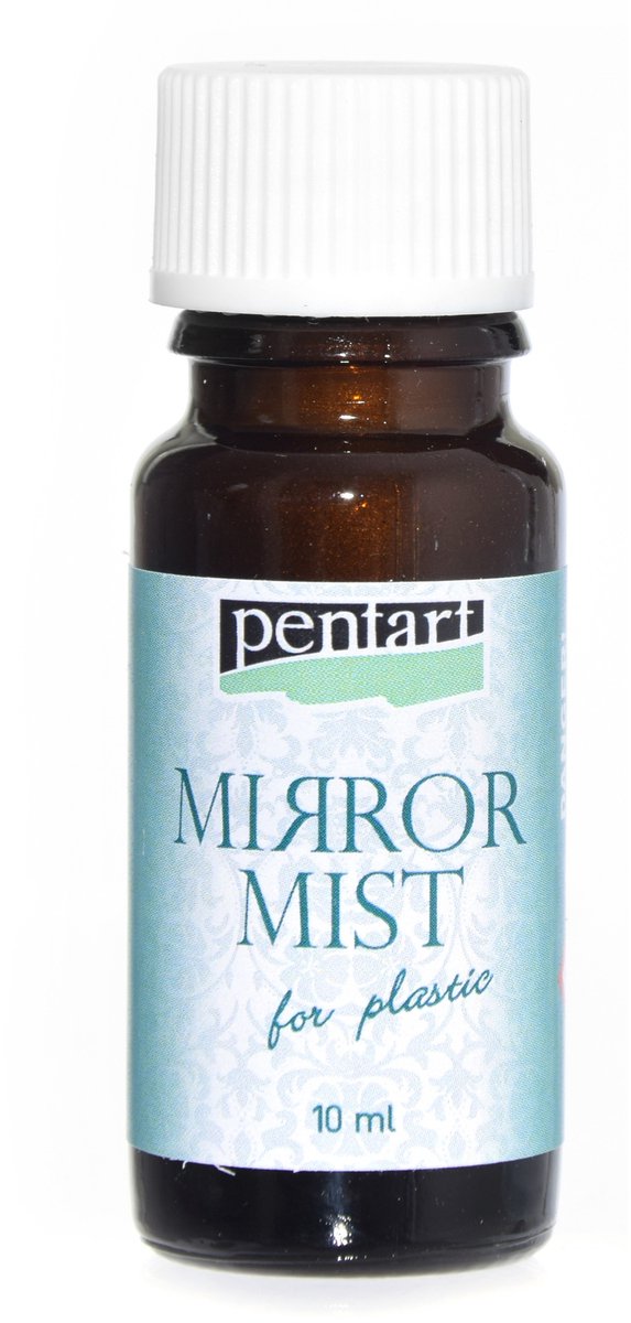 Pentart spiegelmist verf voor plastic 10ml - spiegel effect decoratie.