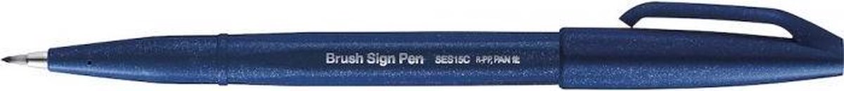 Pentel Brush sign pen - donkerblauw