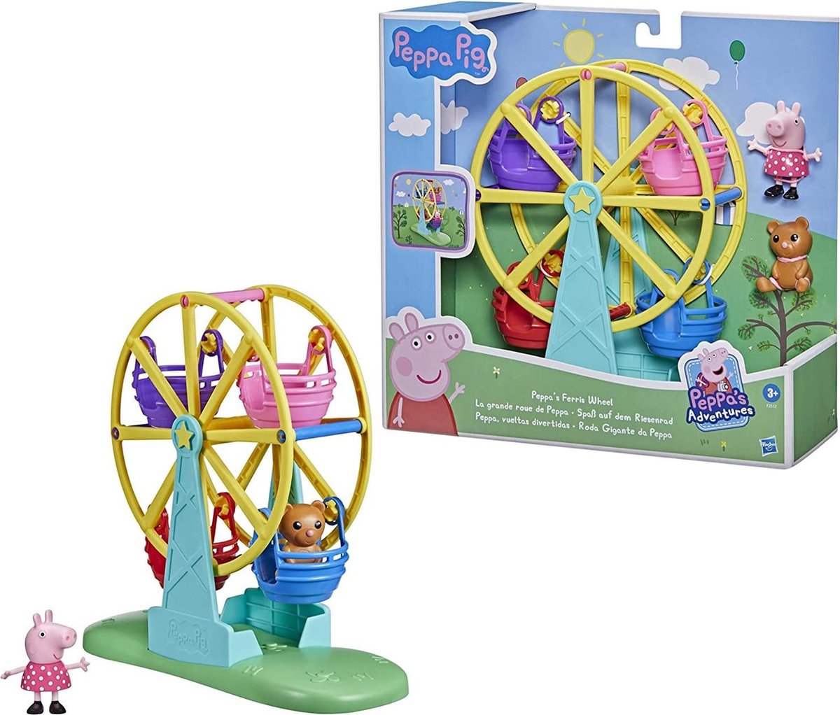Peppa Pig - Reuzenrad met Speelfiguren - Peppa Pig Speelgoed - Peppa Pig Speelset