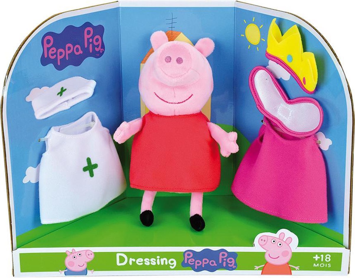 Peppa Pig - Verkleed knuffel - Hoogte 30cm