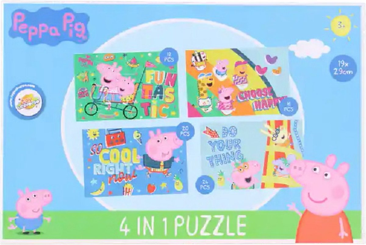 Peppa Pig 4 in 1 puzzle