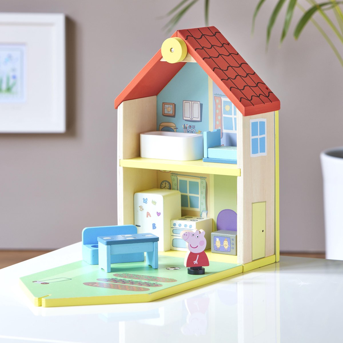 Peppa Pig Houten Speelgoed - Speelhuis inclusief Peppa figuur en accessoires