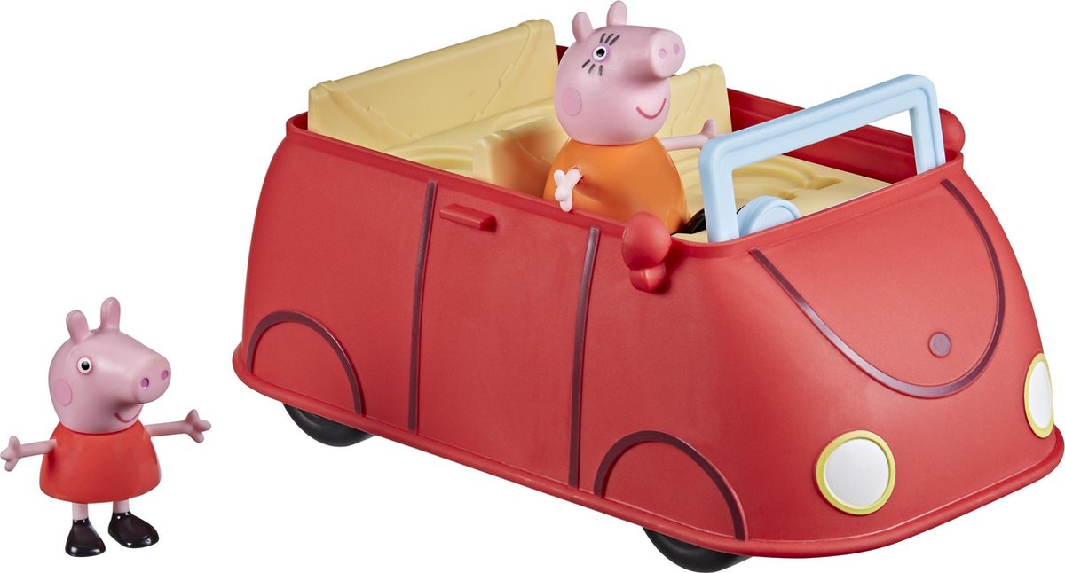 Peppa Pig Peppas Rode Auto - Speelfiguur