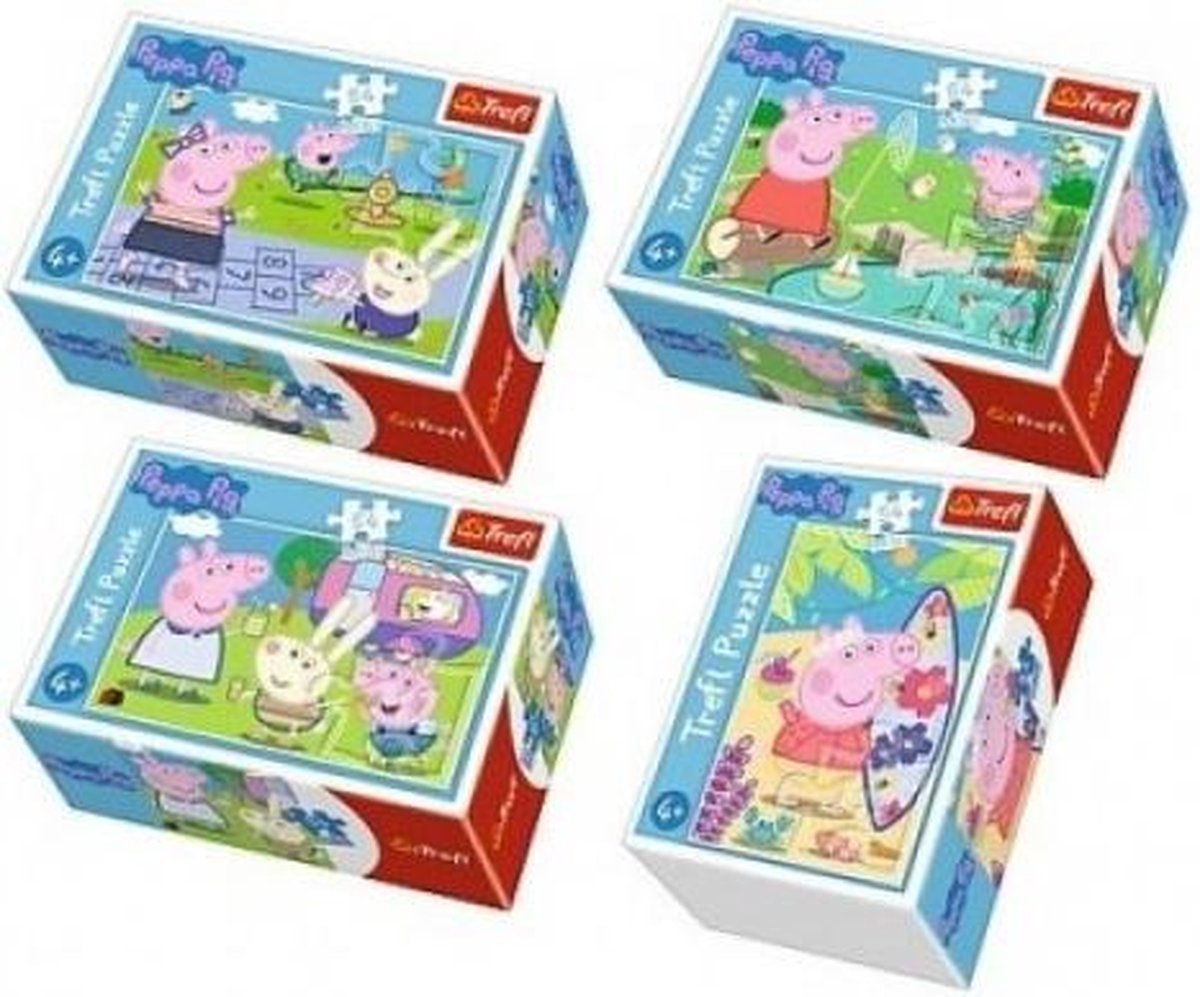 Peppa Pig puzzel, 4 x 54 stukjes, vanaf 4 jaar
