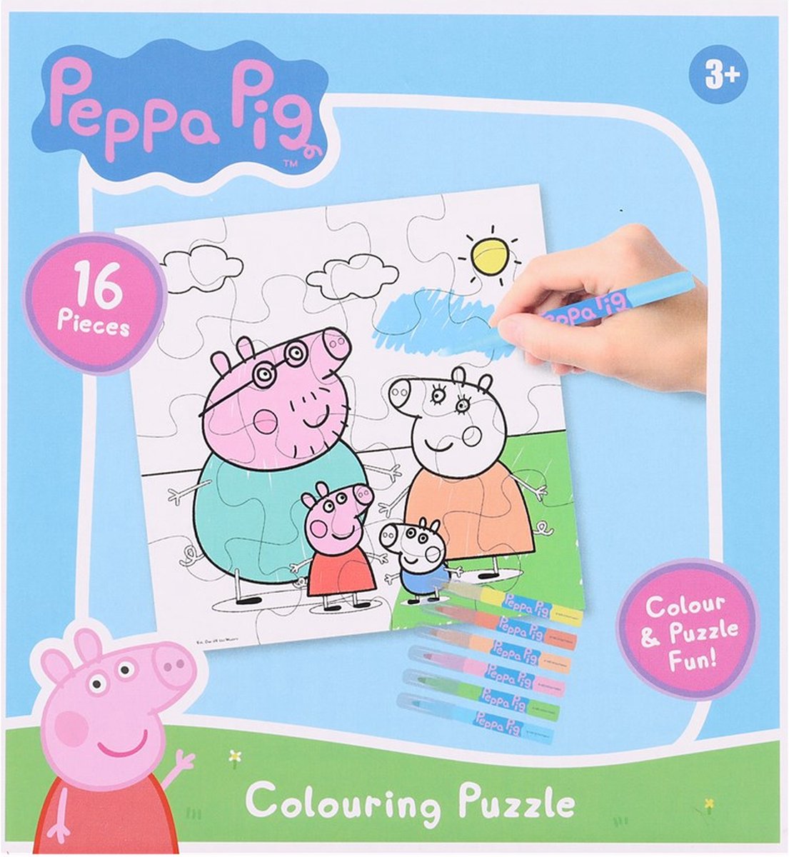 Peppa pig kleurpuzzel