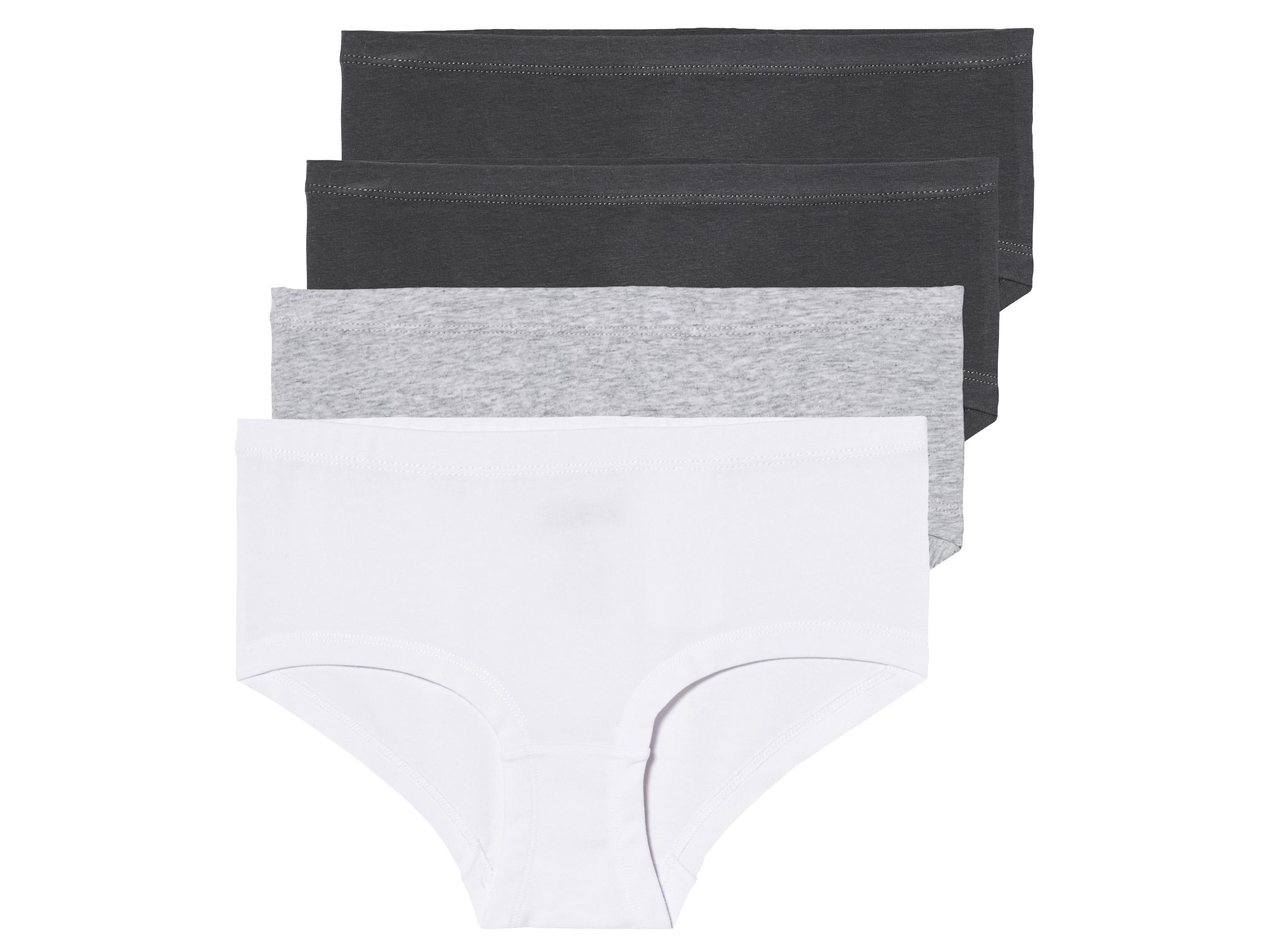 pepperts! 4 meisjes hipsters (Donkergrijs/lichtgrijs/wit, 146/152)