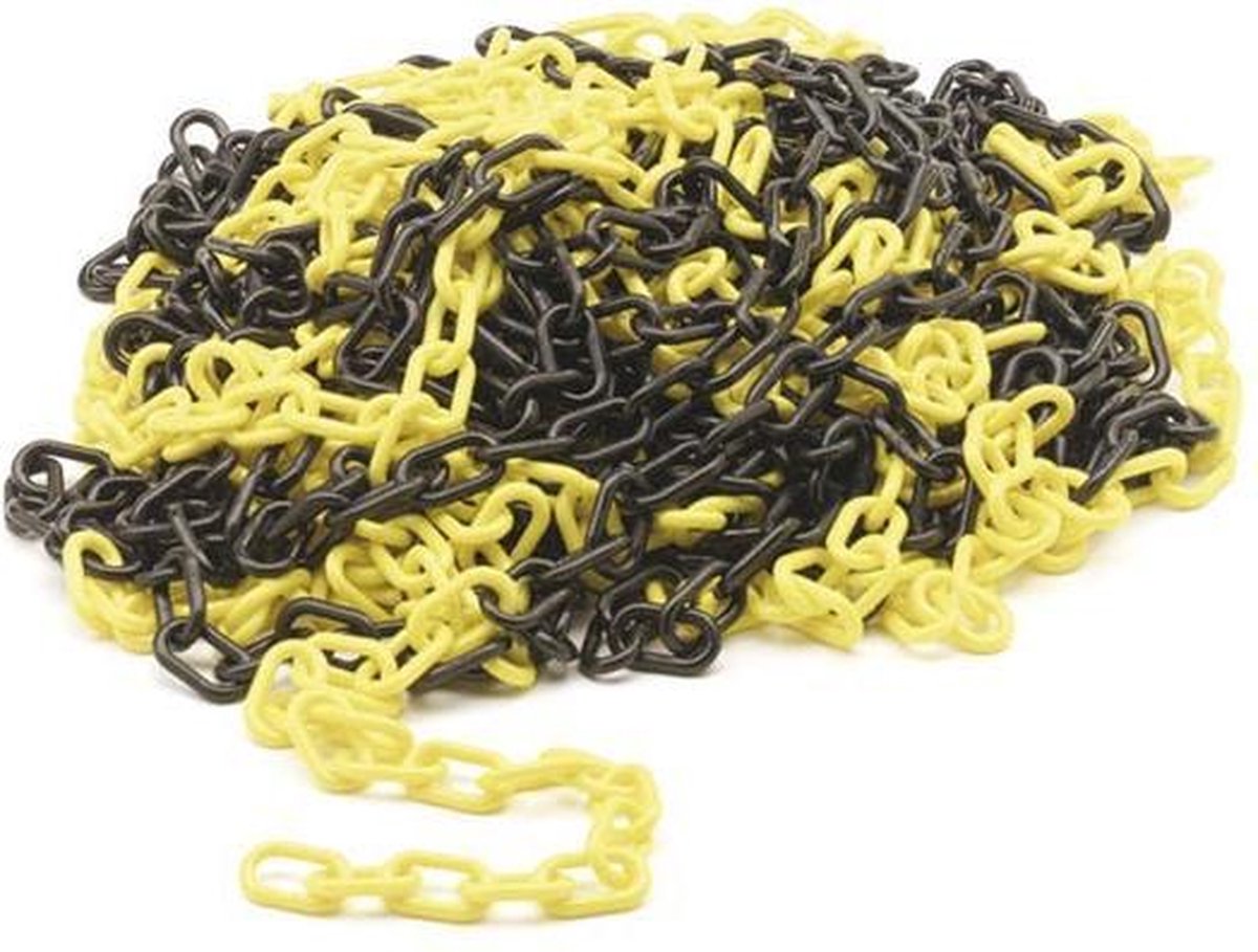   - Geel/Zwarte Ketting - 25 M (1185-25)