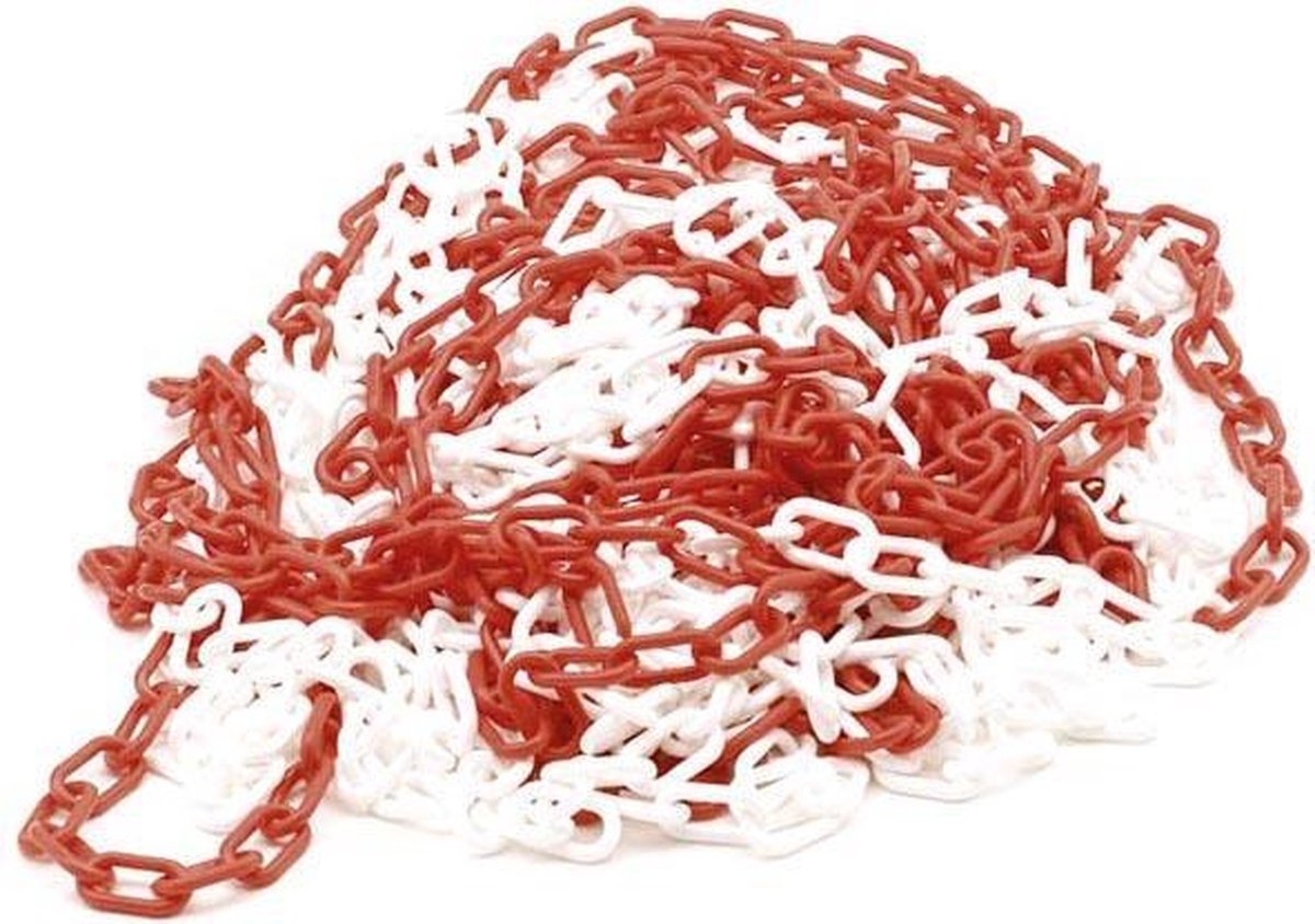   - Rood/Witte Ketting - 25 M (1186-25)