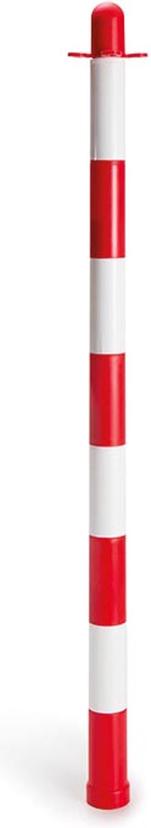 Perel Afzetpaal 90 cm, voor tijdelijke afzettingen, evenementen, horeca en openbare ruimtes, rood/wit