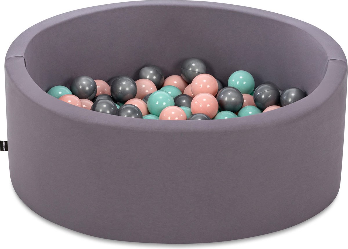   babys - Grijs - 150 ballen in de kleuren Mint, Grijs en Roze -   baby -  ken -   baby -  