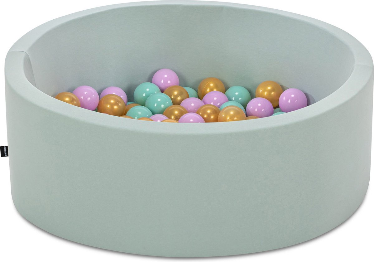   babys - Mint - 150 ballen in de kleuren Mint, Lila en Goud -   baby -  ken -   baby -  