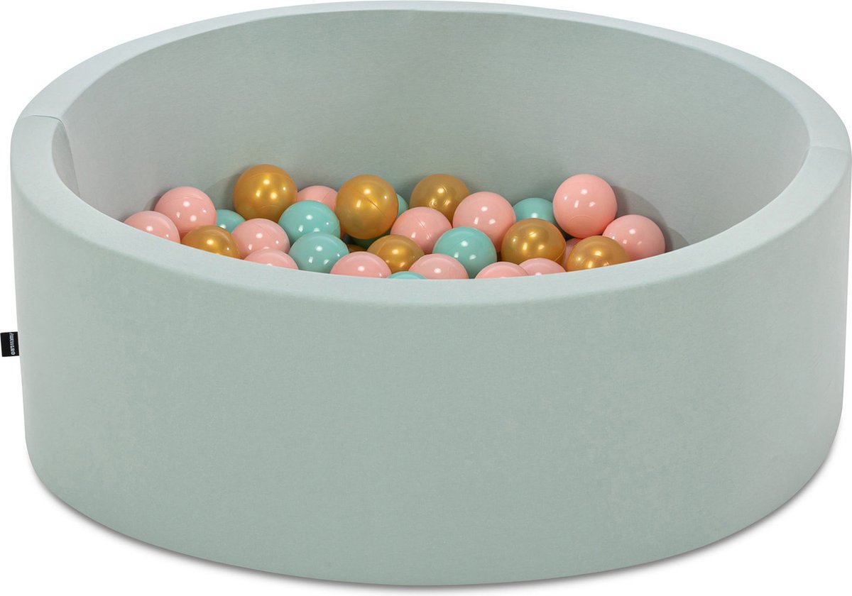   babys - Mint - 150 ballen in de kleuren Mint, Roze en Goud -   baby -  ken -   baby -  