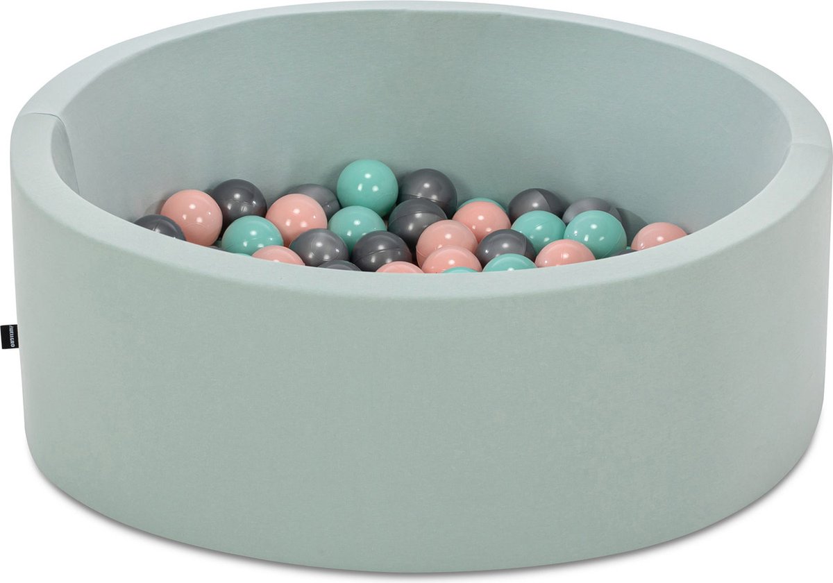   babys - Mint - 150 ballen in de kleuren Mint, Roze en Grijs -   baby -  ken -   baby -  