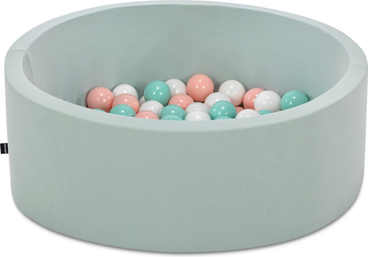   babys - Mint - 150 ballen in de kleuren Mint, Roze en Wit -   baby -  ken -   baby -  