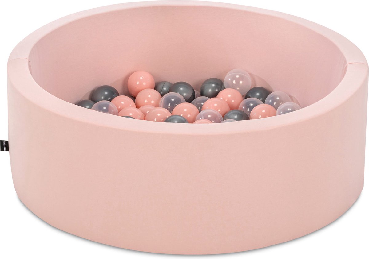 Ballenbak babys - Roze - 150 ballen in de kleuren Roze, Grijs en Transparant - Ballenbak baby - Ballenbakken - Ballenbak baby - Perfecthomeshop
