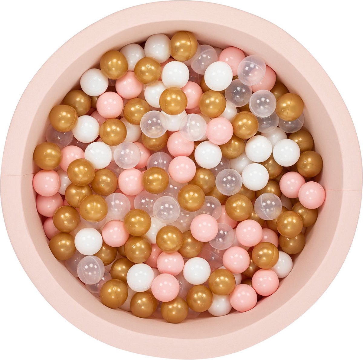   babys - Roze - 200 ballen in de kleuren Wit, Roze, Transparant en Goud -   baby -  ken -   baby -  