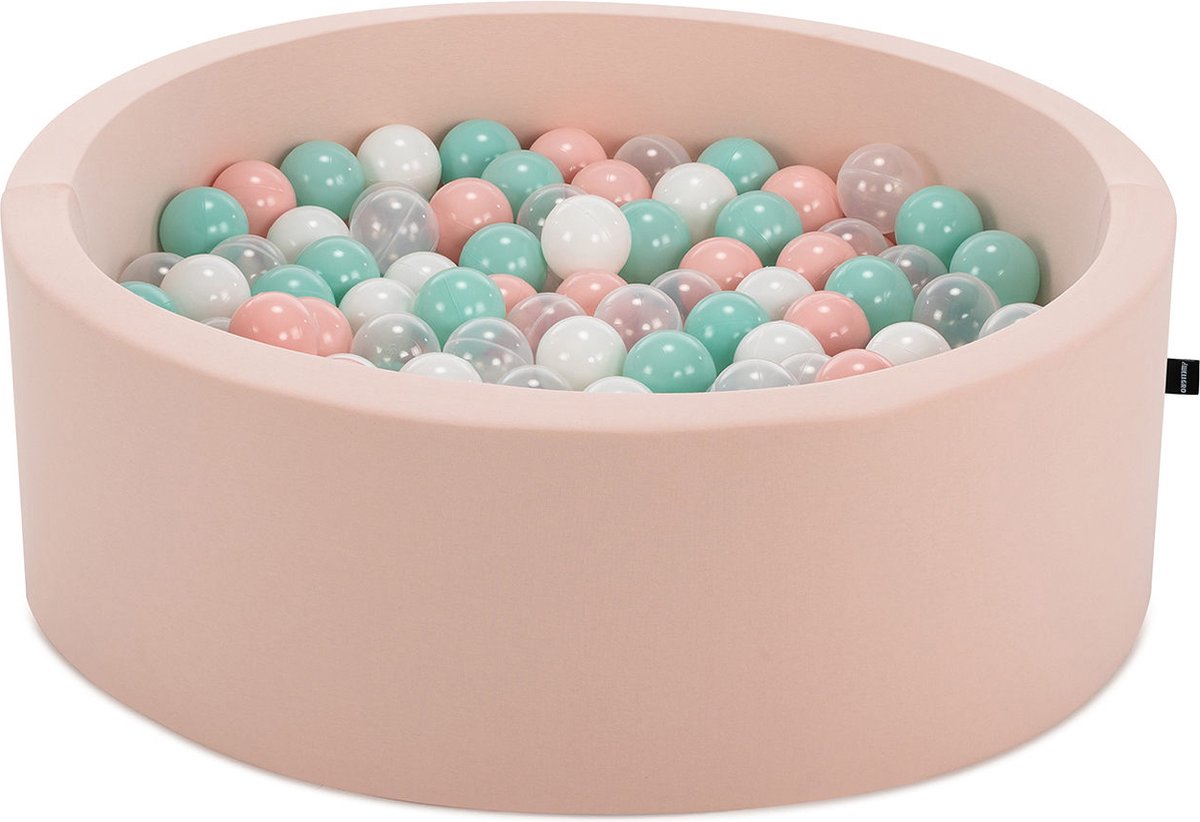 Ballenbak babys - Roze - 200 ballen in de kleuren Wit, Roze, Transparant en Mint - Ballenbak baby - Ballenbakken - Ballenbak baby - Perfecthomeshop