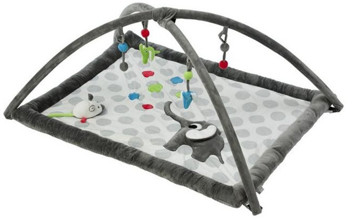 Pericles Speelkleed Olifant 93 Cm Donkergrijs/grijs/wit