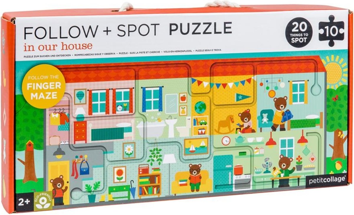 Petit Collage Puzzel & Spel Huis 10 Stuks