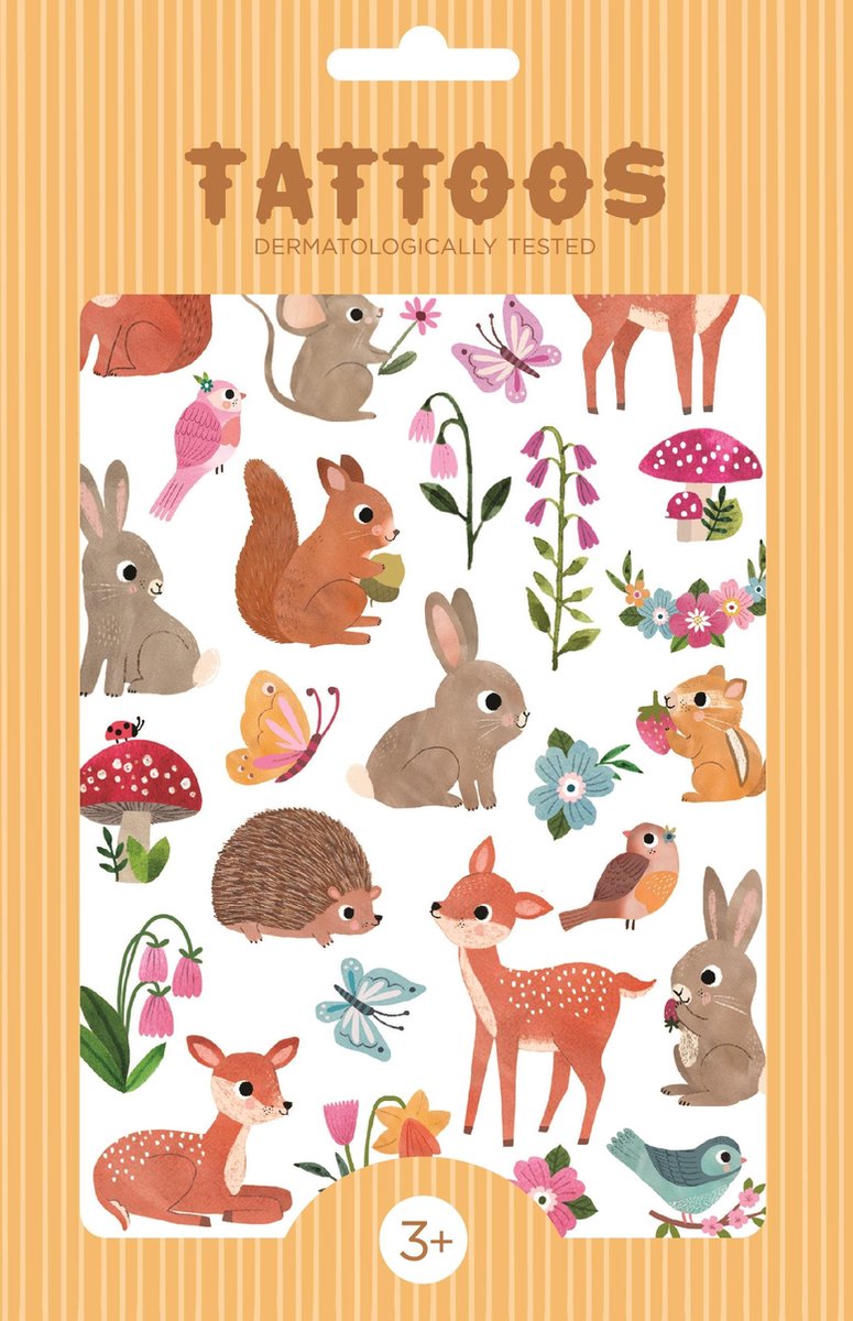 Petit monkey  tattoos woodland friends