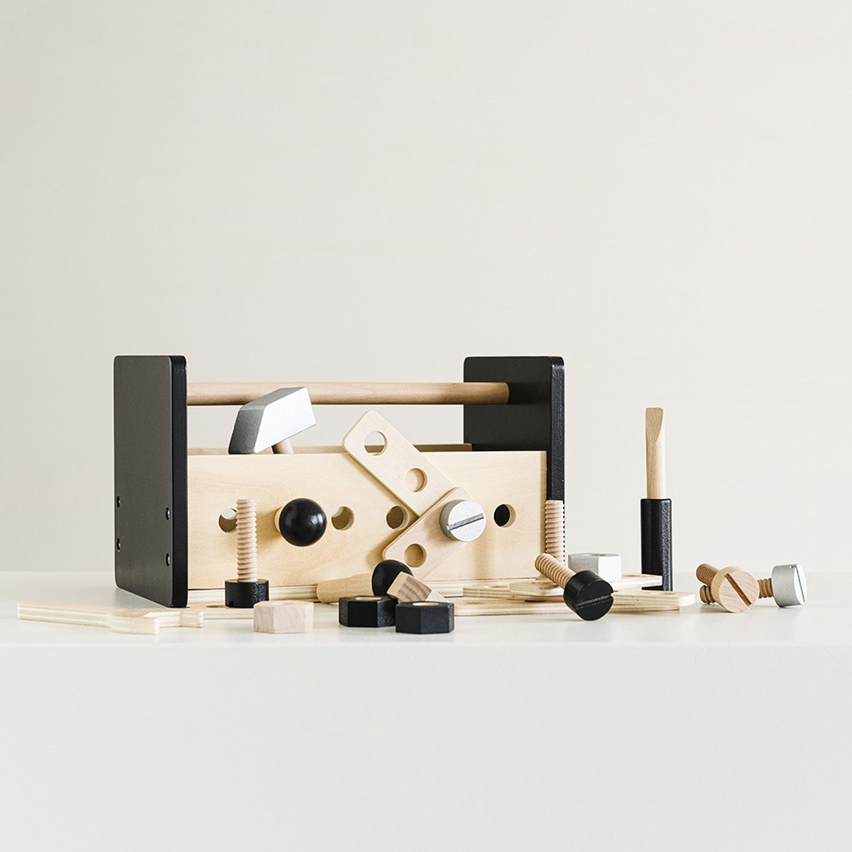 Petite Amélie Houten Speelgoed - Gereedschapskist - Naturel kleur - Vanaf 3 jaar