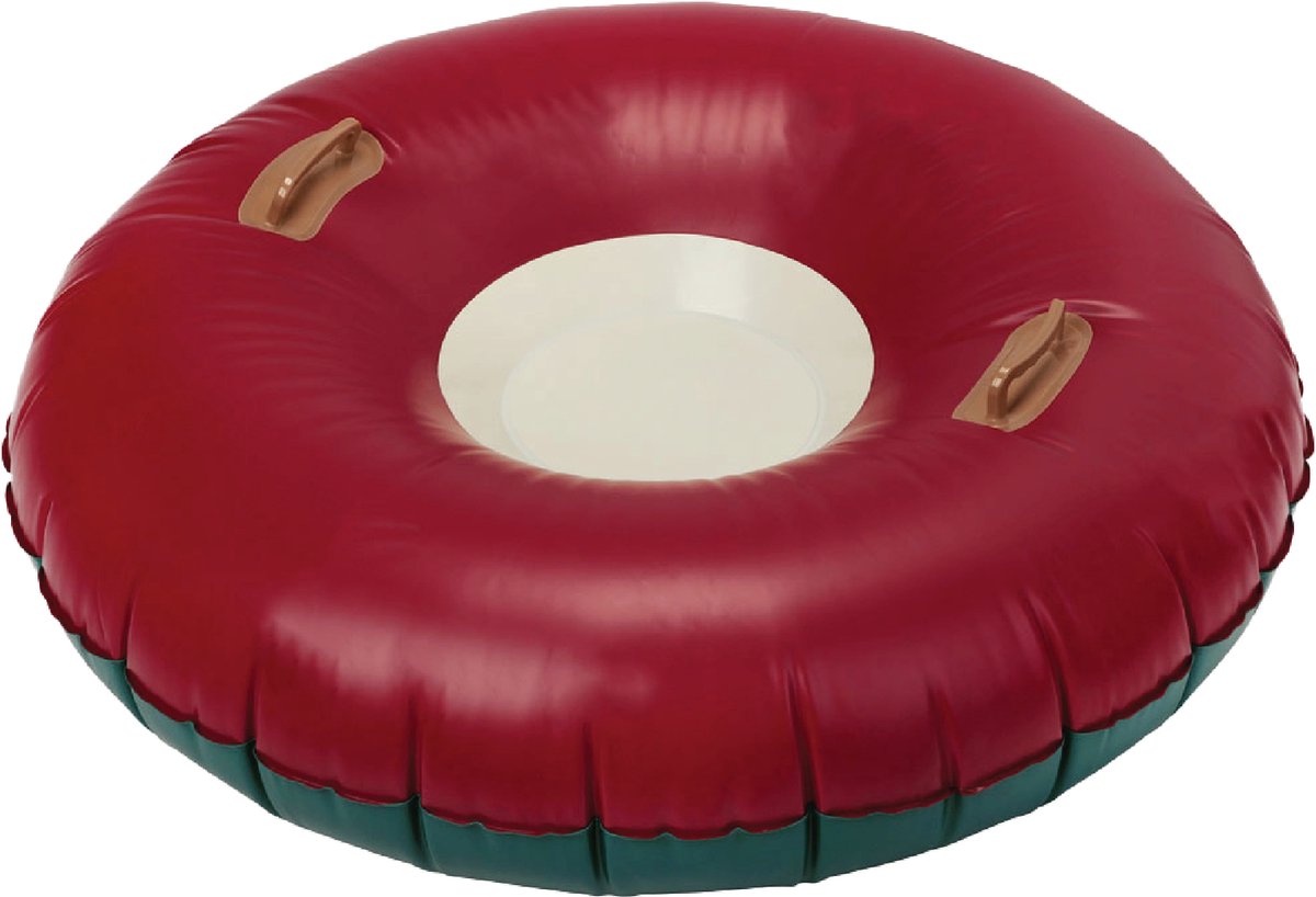   Alpine Winter Float Ø120cm - Opblaasbare ronde slee - Geschikt vanaf 8 jaar - Ruby/Oxford/Creme